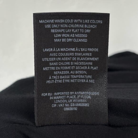 Maeve Anthropologie Corinna Wide Leg Jumpsuit Black Size Small - Picture 7 of 7